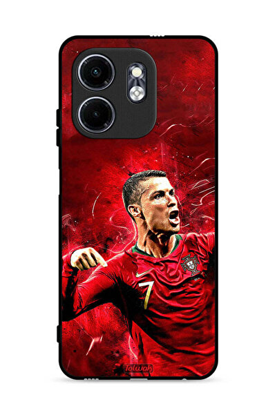 Tolwak غطاء حماية لهاتف Infinix Smart 9 4G بطبعة كريستيانو رونالدو