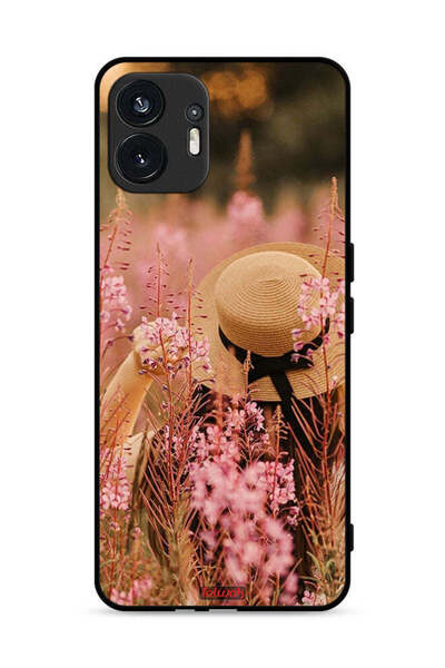 Tolwak Nothing Phone (2) 5G Protective Case Cover Hat Girl In Flowers