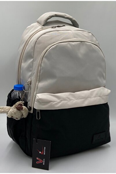 Tiny Kulomi حقيبة ظهر مدرسية من قماش الساتان المسطح مقاومة للماء صغيرة 34100