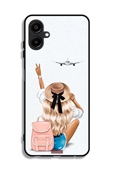 Tolwak غطاء حماية لهاتف سامسونج جالاكسي M06 5G - فتاة تحب السفر