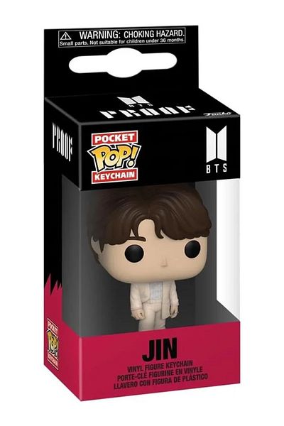 Funko Bts Jin Vinyl Mini Figure Pop! Keychain - Collection, Original Key Chain, Stocking Padding