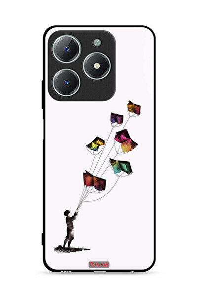 Tolwak غطاء حماية لهاتف Realme C61 4G بتصميم طائرات ورقية