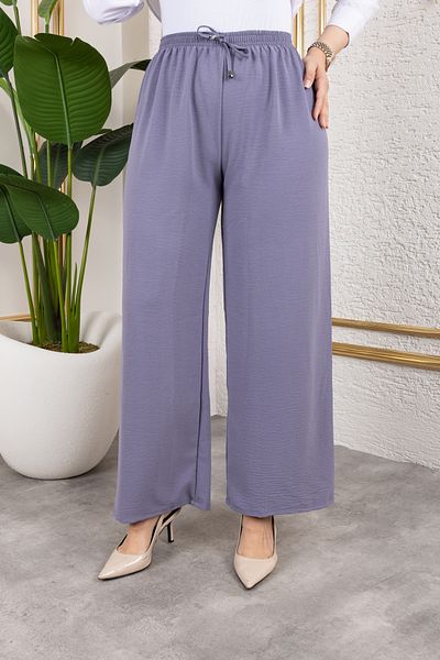 Nevayla Moda Casual Ayrobin Trousers with Elastic Waist - Gray / A0103