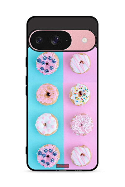 Tolwak غطاء حماية لجهاز Google Pixel 9 بنقشة دوناتس هيذر