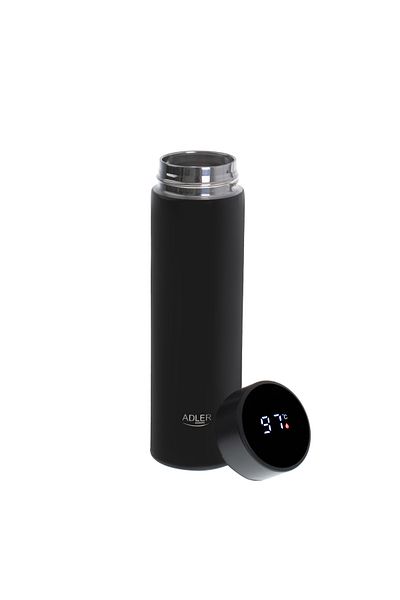 Adler Intenso Termos Adler AD 4506bk Negru 473ml, Oțel/Silicon