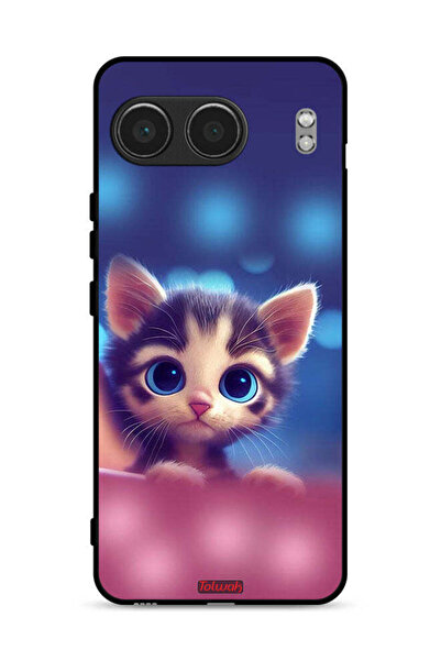 Tolwak غطاء حماية لهاتف OnePlus Nord 4 5G بتصميم قطة صغيرة