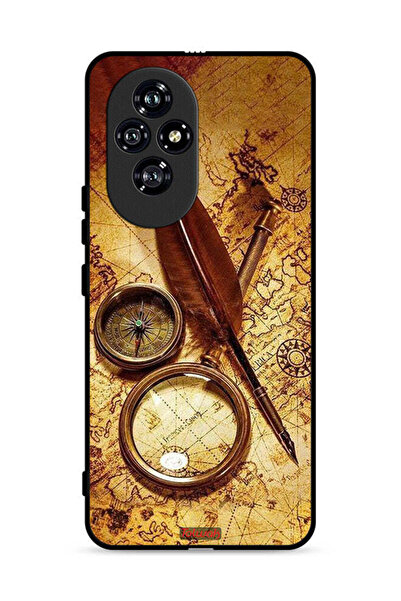 Tolwak غطاء حماية لهاتف Honor 200 5G بتصميم بوصلة عتيقة