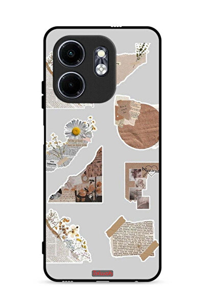 Tolwak غطاء حماية لهاتف Infinix Hot 50i 4G مصنوع من قطع من الملصقات الورقية