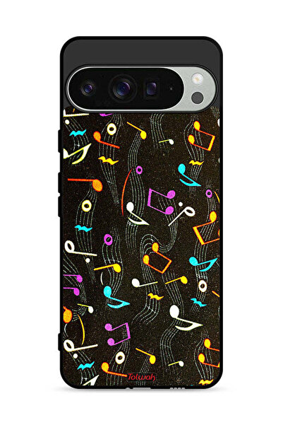 Tolwak غطاء حماية لجهاز Google Pixel 9 Pro بنمط قماش موسيقي