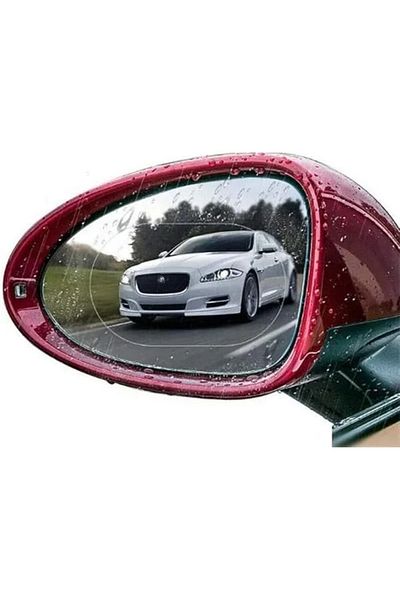 Mu Art Ahşap Rainproof Slider Film Vehicle Exterior Rearview Mirror Easy Vision Anti-Fog (2 Pcs)
