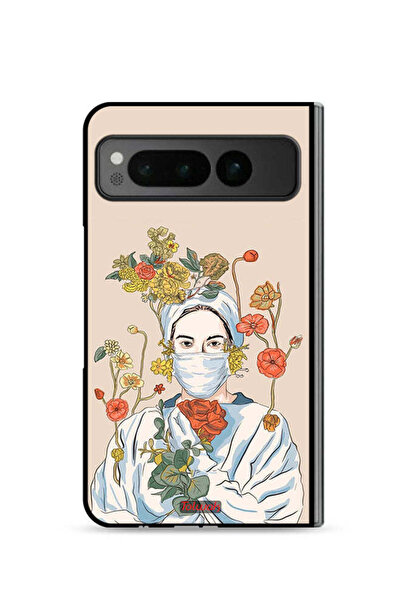 Tolwak غطاء حماية لهاتف Google Pixel Fold 5G بتصميم ممرضة