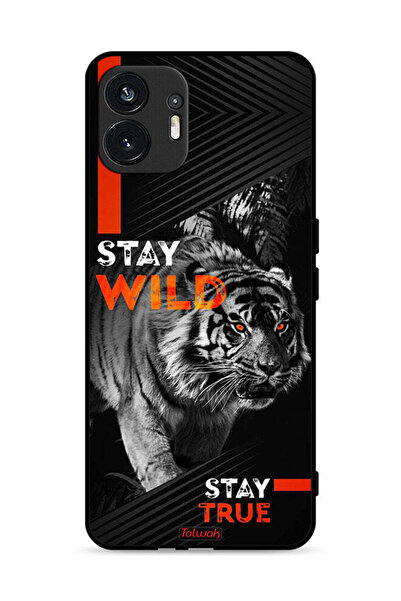 Tolwak Nothing Phone (2) 5G Protective Case Cover Stay Wild Stay True
