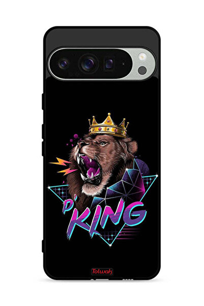 Tolwak غطاء حماية لهاتف Google Pixel 9 Pro برسومات الأسد الملك