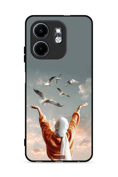 Tolwak غطاء حماية لهاتف إنفينيكس سمارت 9 4G بطبعة طيور تحلق