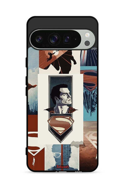 Tolwak غطاء حماية لهاتف Google Pixel 9 Pro برسومات سوبرمان