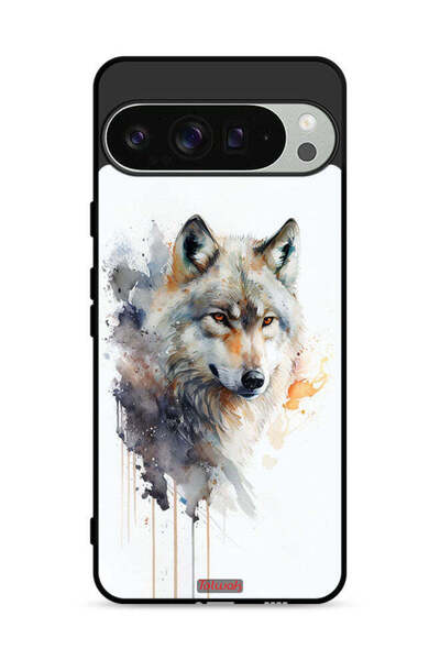 Tolwak غطاء حماية لجهاز Google Pixel 9 Pro بتصميم فن تجريدي من الذئب