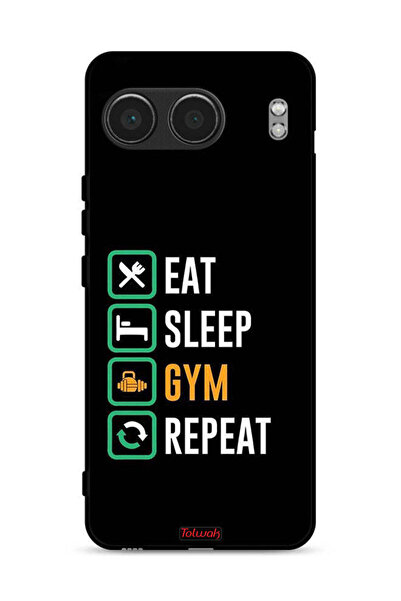 Tolwak غطاء حماية لهاتف OnePlus Nord 4 5G، Eat Sleep Gym Repeat