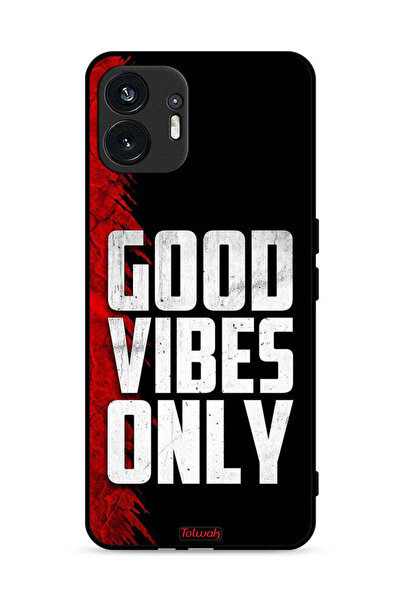 Tolwak Nothing Phone (2) 5G Protective Case Cover Good Vibes Only
