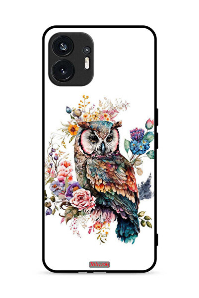 Tolwak Nothing Phone (2) 5G Protective Case Cover Owl Abstract Art