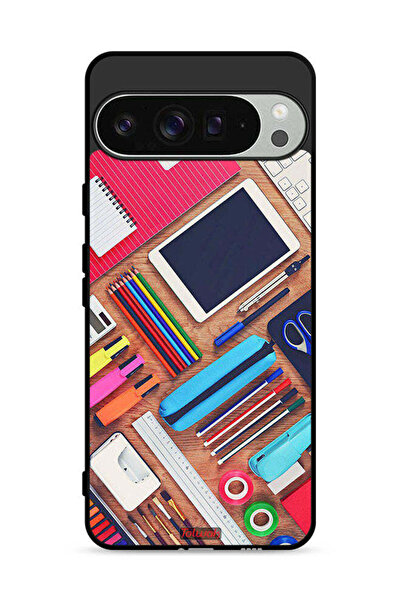 Tolwak غطاء حماية لجهاز Google Pixel 9 Pro بتصميم فتاة هواية مكتبية