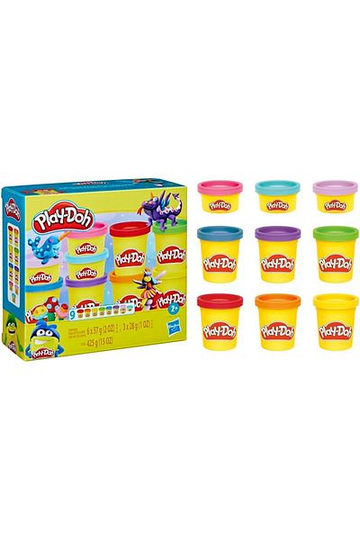 Hasbro Play-Doh Colorful Compound Pack of 9 Set