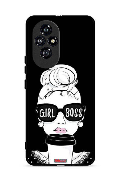 Tolwak غطاء حماية لهاتف Honor 200 5G بتصميم Girl Boss