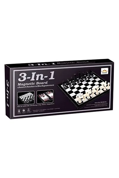 rexa Board game Jacko Toys Industrial Limited 3 in 1 Chess 32 cm x 32