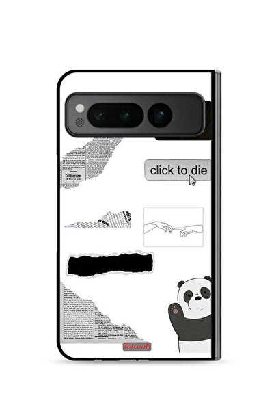 Tolwak غطاء حماية لجهاز جوجل بيكسل فولد 5G بتصميم باندا