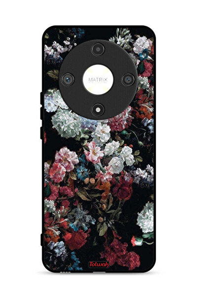 Tolwak غطاء حماية لهاتف Honor X9b 5G بنقشة ورود عتيقة