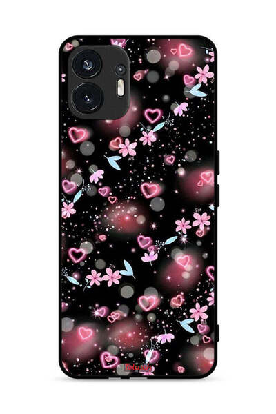 Tolwak غطاء حماية لهاتف Nothing Phone (2) 5G برسومات قلوب وزهور صغيرة