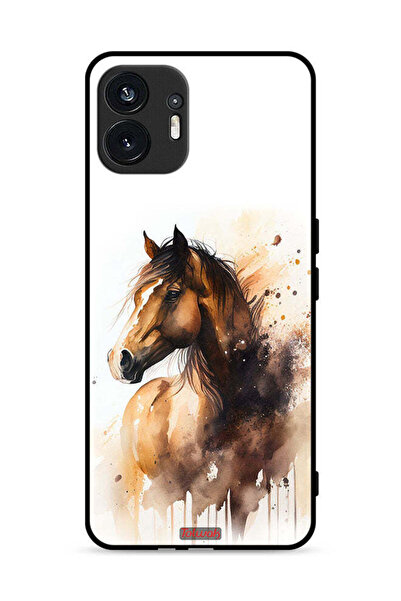 Tolwak Nothing Phone (2) 5G Protective Case Cover Horse Abstract Art