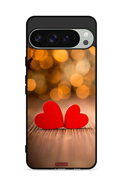 Tolwak غطاء حماية لجهاز Google Pixel 9 Pro بتصميم قلبين جميلين