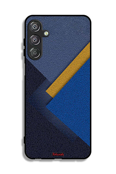 Tolwak غطاء حماية لهاتف سامسونج جالاكسي M16 5G بنقشة مثلثات جلدية