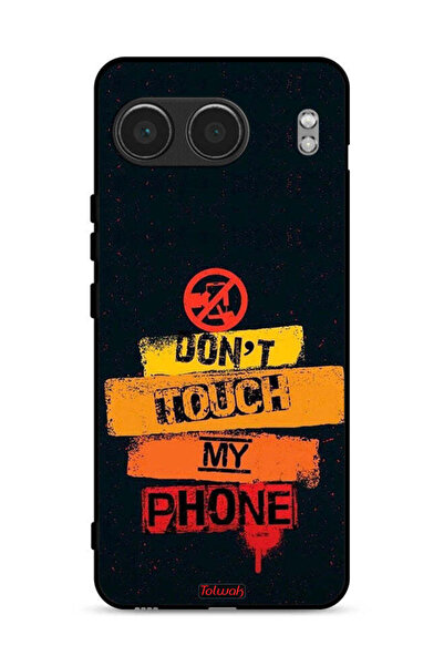 Tolwak غطاء حماية لهاتف OnePlus Nord 4 5G مكتوب عليه "لا تلمس هاتفي"