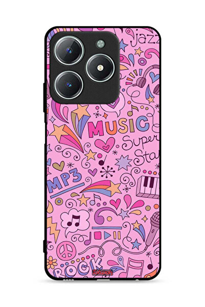 Tolwak غطاء حماية لهاتف Realme C63 4G مع علامات موسيقية