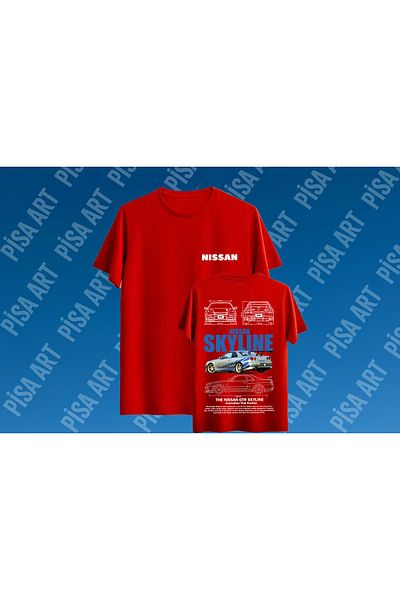 Pisa Art Nissan Skyline Gtr R34 Special Design Unisex T-Shirt