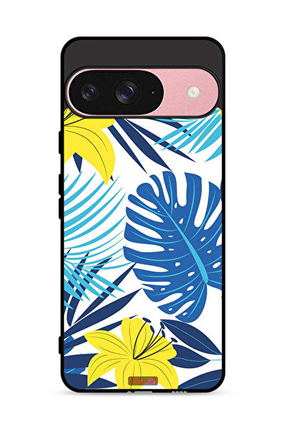 Tolwak غطاء حماية لجهاز جوجل بيكسل 9 بتصميم ريش وزهور