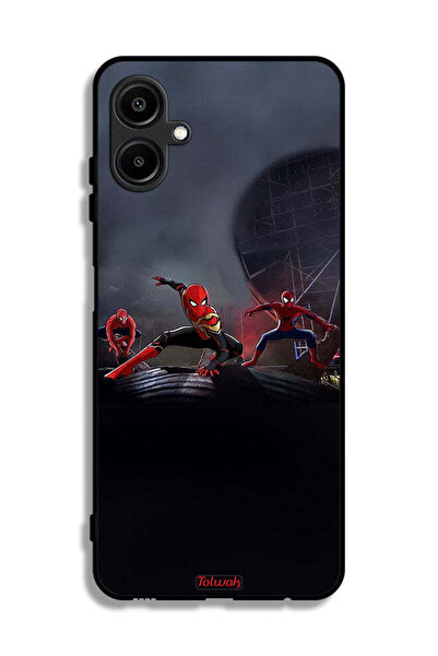 Tolwak Samsung Galaxy F06 5G Protective Case Cover Three Spiders