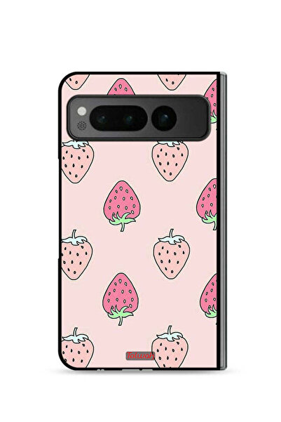 Tolwak غطاء حماية لجهاز جوجل بيكسل فولد 5G، أيقونة الفراولة