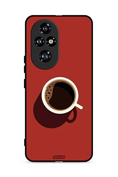 Tolwak غطاء حماية لهاتف Honor 200 Pro 5G بفن فنجان القهوة