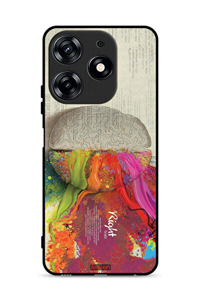 Tolwak غطاء حماية لهاتف Tecno Spark 10 Pro 4G بتصميم تجريدي لعلم الدماغ