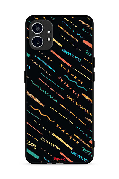 Tolwak غطاء حماية لهاتف Nothing Phone (1) 5G بنمط خطوط X مجردة