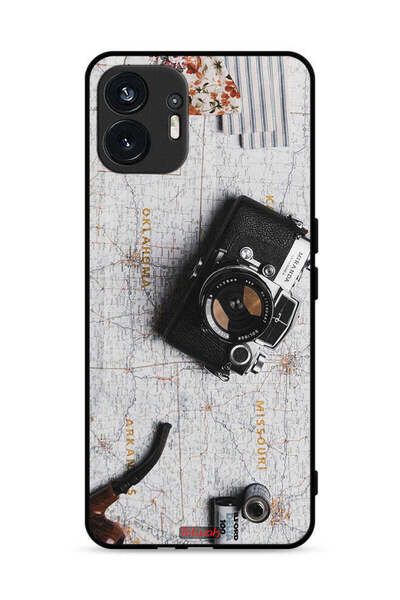 Tolwak Nothing Phone (2) 5G Protective Case Cover Vintage Camera