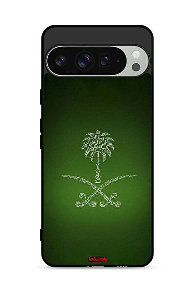 Tolwak غطاء حماية لجهاز جوجل بيكسل 9 برو إكس إل، لافتة المملكة العربية السعود...