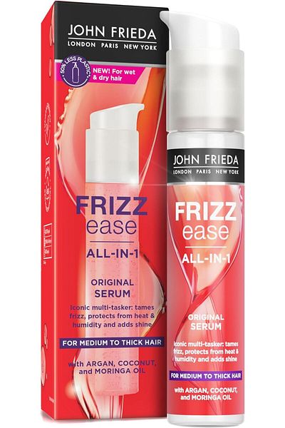 John Frieda Frizz Ease Original 6 Effects Serum for Medium to Thick Curly Hair, 50ml