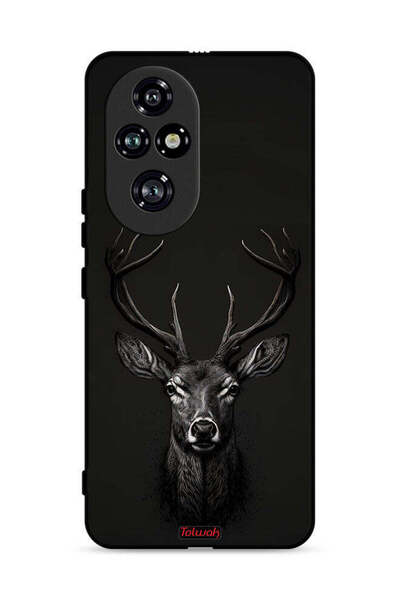 Tolwak غطاء حماية لهاتف Honor 200 Pro 5G برسومات غزال رقمية