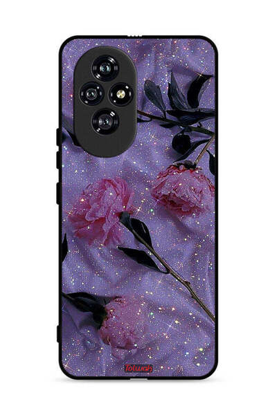 Tolwak غطاء حماية لهاتف Honor 200 5G بنقشة ورود لامعة