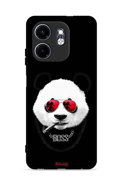 Tolwak غطاء حماية لهاتف Infinix Hot 50i 4G بتصميم Boss Panda