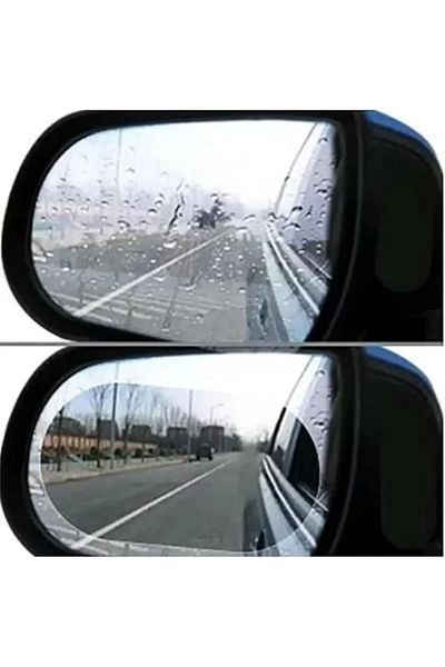 Mu Art Ahşap Auto Exterior Mirror Film Rearview Mirror Easy Vision Film Anti-Fog Rain Slider Film (Double)