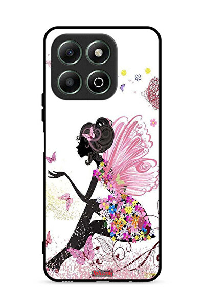 Tolwak غطاء حماية لهاتف Honor X6b 4G بتصميم فتاة الفراشة